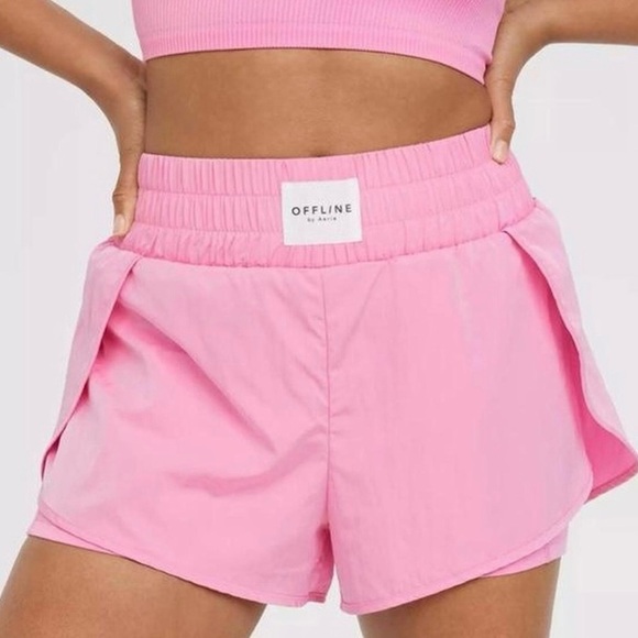 aerie Pants - Offline By Aerie Pink Boxing Shorts Women’s Size medium